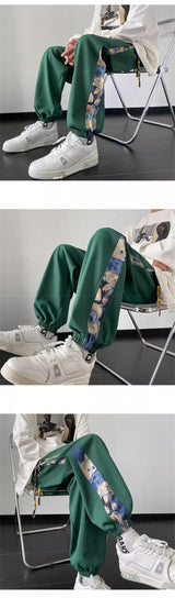 hip hop fashion anime printed sweatpants for men autumn casual corduroy baggy joggers pantalones hombre y2k streetwear trousers unique joggers style 195