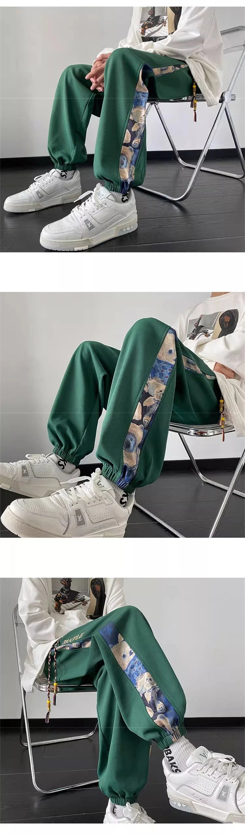 hip hop fashion anime printed sweatpants for men autumn casual corduroy baggy joggers pantalones hombre y2k streetwear trousers unique joggers style 195