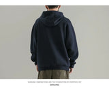 Fashionable Korean Personalized Hooded Sweatshirt Men's Letter Autumn and Winter Tops Japanese Casual Loose Pullover Jacket Tops