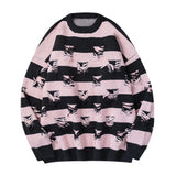 hip hop destroyed ripped holes knitted sweater mens casual striped pullover sweater unisex harajuku streetwear new autumn jumper - soft fleece-lined outerwear, trendy hip hop fashion hoodie, bold artwork streetwear hoodie