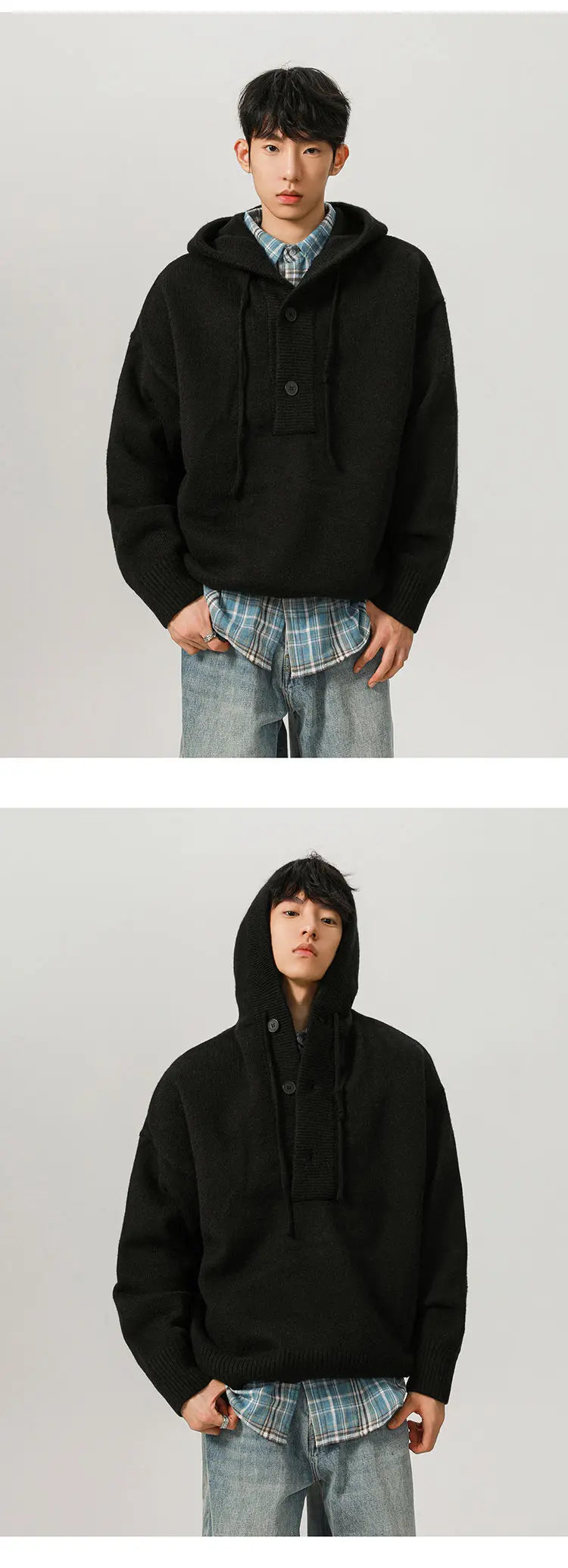 retro street knitwear, high-street look, trendy streetwear apparel for men and women