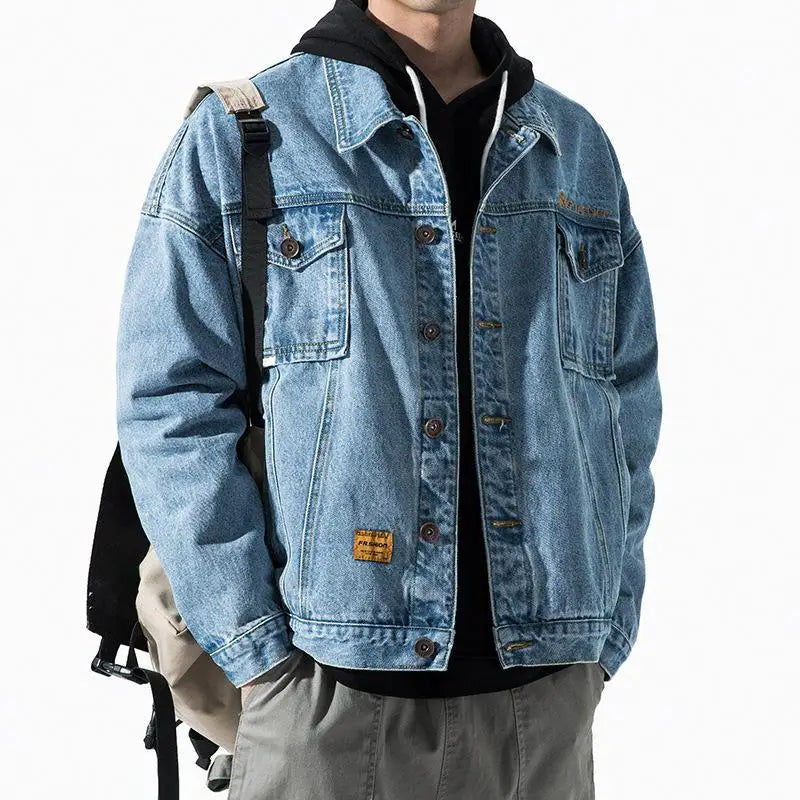 Retro Baseball Jacket for Men Cold Weather Jacket