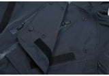 New 2023 Mens Blue Undermycar Armor zipper Parkas Windproof hooded Jacket Tatting Multiple pockets outdoor Wear size 1 2 3 #464