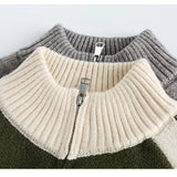 oversized knit pullover, fall/winter fashion, soft knit pullover with flame design, y2k fashion statement