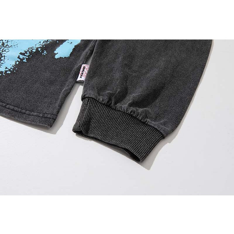 "Distressed" Unisex Men Women Streetwear Graphic Sweatshirt Daulet Apparel