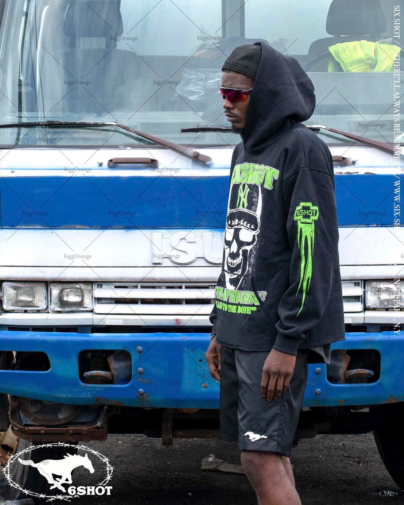 2023 New American Gothic Trend Devil Letter Print Oversized Hoodie Men