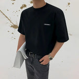 Sadcore Crying angel – Korean Style Summer New Short Sleeved T Shirt For Men Solid