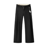 wide leg casual suit pants men japanese korean streetwear fashion loose cleanfit suit baggy pants cityboy long trousers unique default style 2170