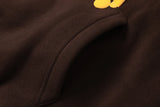 High Street Lightning Foam Print Pullover Fleece Hoodies For Men And W