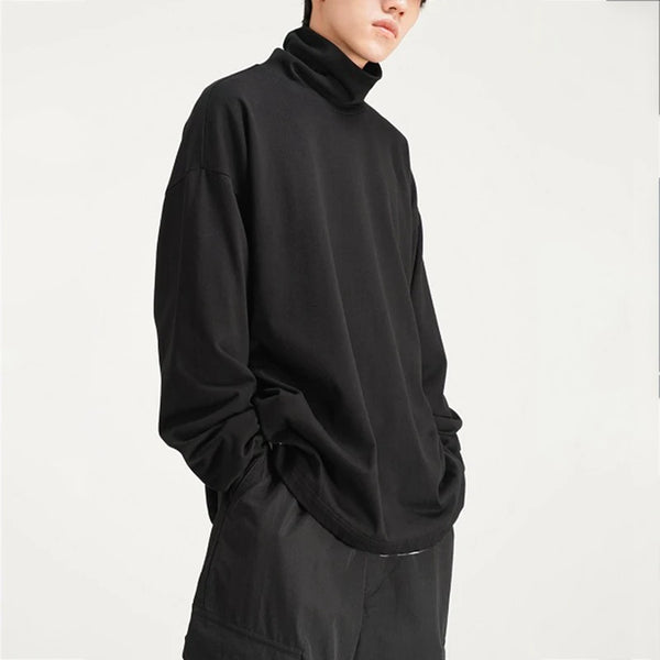 rainbowtouches mens sweater street wear solid color fashion turtleneck sweater oversize pullover vintage couples sweater mens unique limited edition hoodie, Y2K vintage urban hoodie, oversized graphic print design