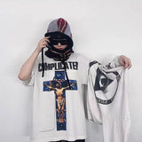 Vaporwave Streetwear – New Saint T Shirts Men Woman High Quality Casual Loose Angel – Urban Streetwear for Men & Women