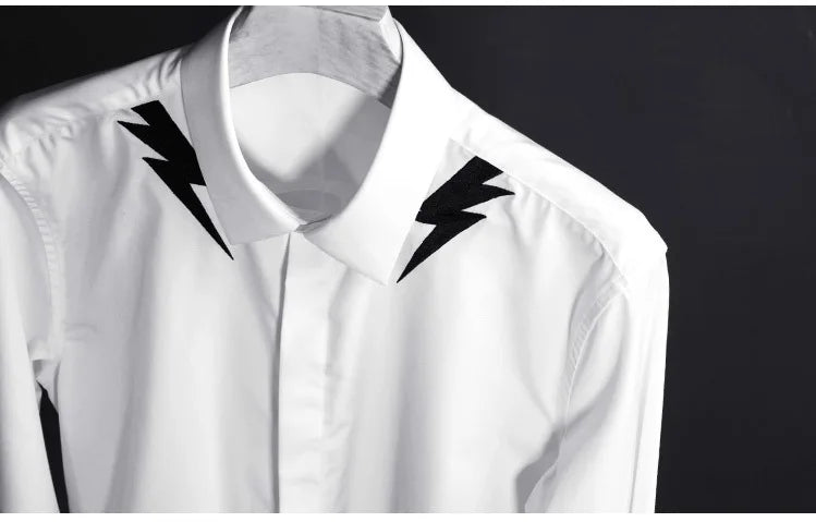 New 2022 Men Classic NEIL BARRETT thunderbolt Fashion Cotton Casual Shirts Shirt high quality Pocket Short sleeves S 2XL #A688
