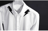 New 2022 Men Classic NEIL BARRETT thunderbolt Fashion Cotton Casual Shirts Shirt high quality Pocket Short sleeves S 2XL #A688