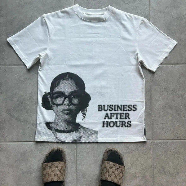 urban hip hop t-shirt featuring manga blocks and glitch fragments