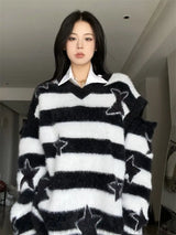 oversized flame knit top, unisex streetwear inspired by 2025 fashion trends, mens fashion layer for modern streetwear collect