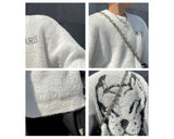 techwear flame hoodie for men, oversized streetwear fit with bold knit design, mens fashion layer for modern streetwear colle