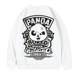 New Funny Panda Printed Sweatshirts For Men Autumn Oversized Retro