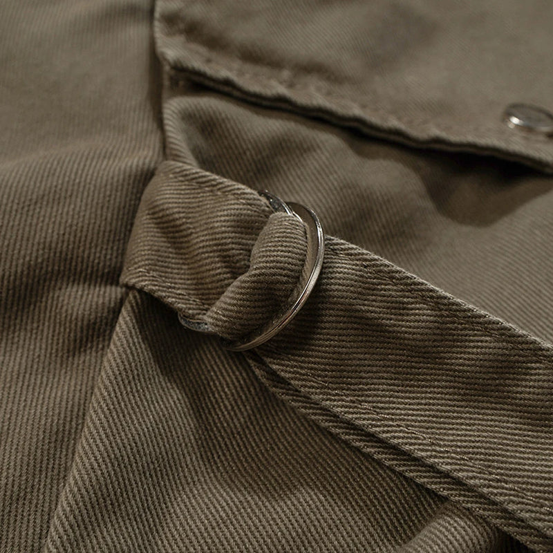 mens baggy jeans ribbon pockets loose cargo pants luxury designer man denim pants jeans trousers utility cargo pants