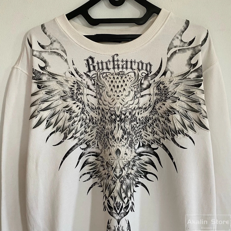 Urban Streetwear T-Shirt – Flame Stack Quote Design Y2K