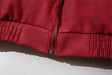 Men PU Leather Warm Jacket Winter Vintage Waterproof Parkas Embroidery Letter Thick Padded Coat Streetwear Hip Hop Loose Parka