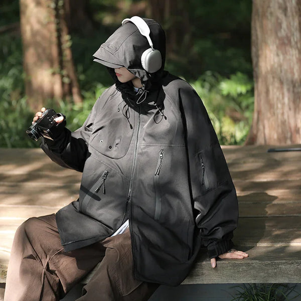 techwear bomber jacket, urban fit, men's streetwear fashion, trendy oversized fit, urban techwear design, modern hip hop styl