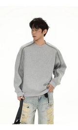 Zipper Pullover Sweatshirt Men Women Streetwear Fashion Loose Casual B
