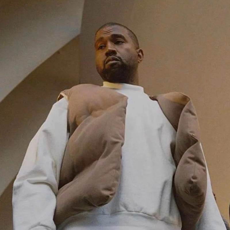 New 2023 Luxury Men Classic Kanye West Coast Reversible Coats & Jackets / Down Coats Vest Cotton Thicken Warm Winter #440