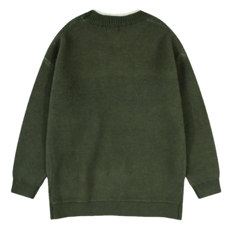 mens sweater fashion patchwork fake two pieces streetwear hip hop knitted sweaters pullover casual cotton sweater unisex clothes - unisex casual winter pullover, vintage look oversized hoodie, high quality cotton hoodie
