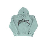 Men Women 2024 New Harajuku Punk Jacket Coat Tops Streetwear Y2K Zippe