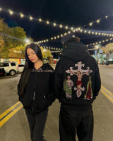 Y2K Womens Clothing Hoodie Sweatshirt Long Sleeved Pullover Oversize S