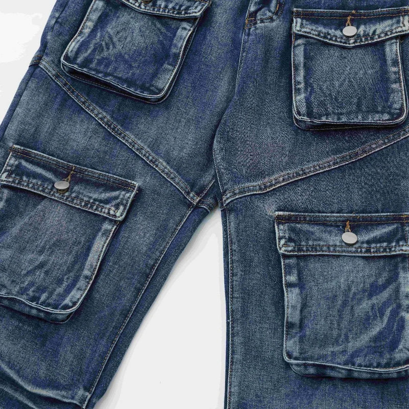 2024 multi pocket jeans vintage mens harajuku cargo denim pants retro hip hop straight loose jean pants 1 unique cargo style 117