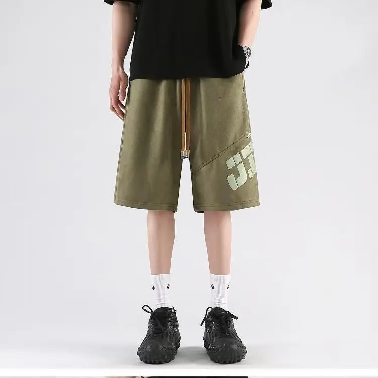 mens sports shorts 3d korean high street fashion mens clothing summer casual black short pants hot selling new products 2023 unique shorts style 4355