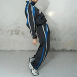 mens trousers racer biker drawstring leggings autumn fashion streetwear versatile trend embroidered pants mens clothing 2024 minimalist street pants