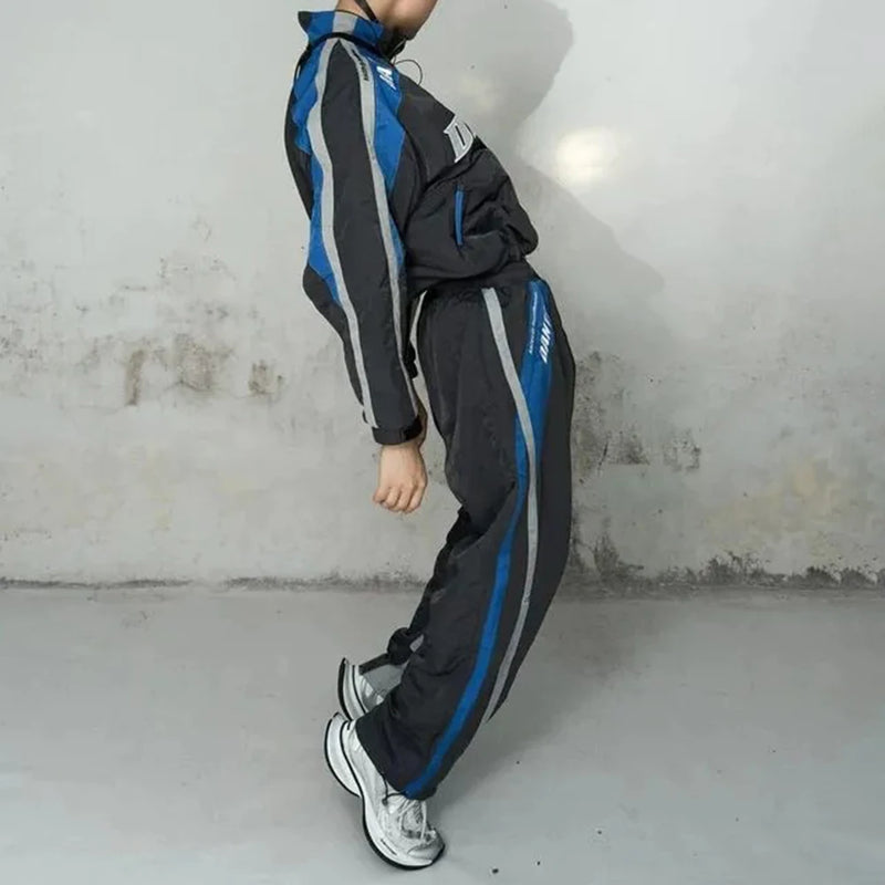 mens trousers racer biker drawstring leggings autumn fashion streetwear versatile trend embroidered pants mens clothing 2024 minimalist street pants