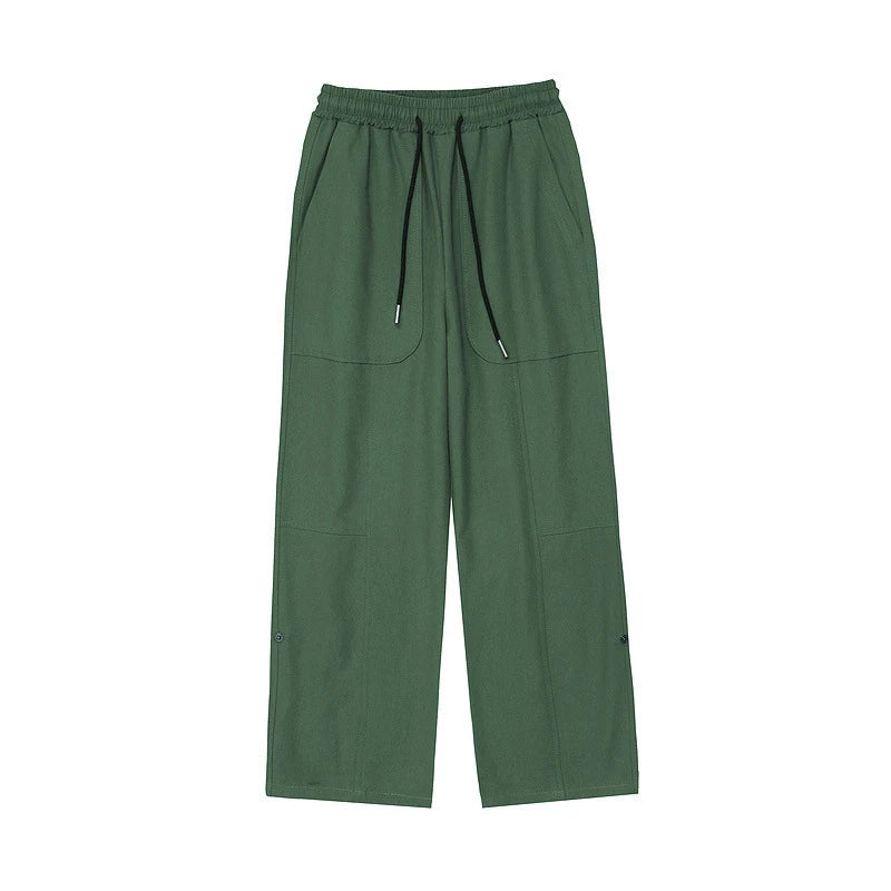 rainbowtouches new 2022 brand mens casual pants high street green pants loose straight men concise fashion mens trousers unisex relaxed fit trousers
