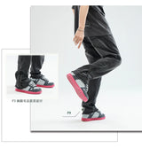 men streetwear hem zipper plus size distressed retro fashion loose casual denim pants jeans cityboy jeans trousers 28 40 unique jeans style 2729