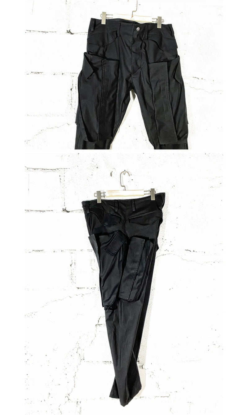 2022 multi pockets cargo pants hip hop tactical function pants casual joggers trousers streetwear unique joggers style 4534