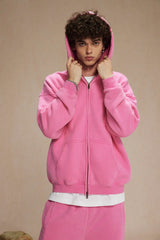Batik Fleece Zippered Hoodie | Skatercore Style Hoodie