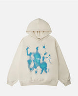 American Streetwear Y2K Super Oversized Coat Men's Personality Print Women's Hoodie Fashion Punk Harajuku Couple Tops