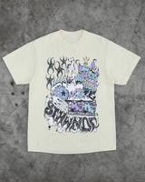 Anime Crying angel – Retro Trendy Fashion Cartoon Pattern Printed Oversized T Shi