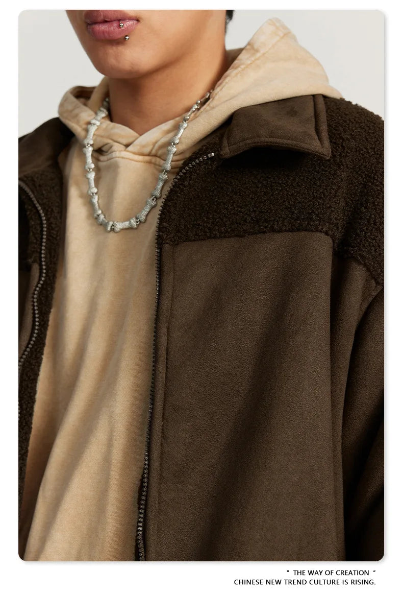 Checkered Varsity Bomber Coat Statement Piece
