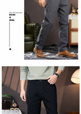 men american retro handsome loose casual business pure cotton pants japanese amikaji fashion straight cargo pant trouser unique cargo style 2510