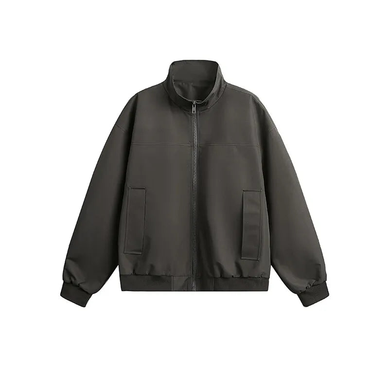 leather varsity jacket, layered style, men's streetwear fashion, trendy oversized fit, urban techwear design, modern hip hop 