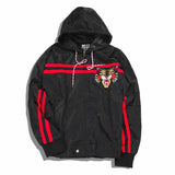 New 2022 Warm Winter Luxury Men Embroidered leopard Zipper Casual Mess Inside Windbreaker With Hoody Trench Jackets Coat #A457