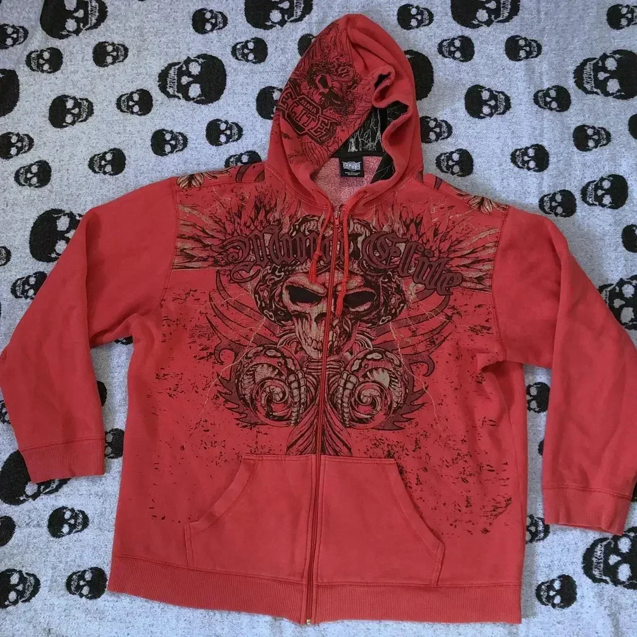 Street Y2K New Fashion Trend Stitching Patch Pullover Hoodie Women Har