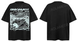 Glitchcore Crying angel – Men Retro Casual T Shirt Cartoon Creative Print Short Sleeve