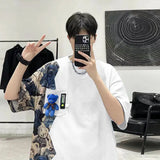 Skatercore Oversized shirt – Summer Short Sleeved Mens T Shirt Trend Loose And Versatile