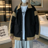 checkered varsity coat, layered streetwear look, trendy