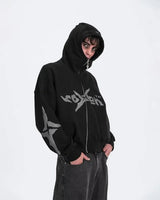 American Gothic Punk Harajuku Retro Oversized Hoodie Women Y2K Fashion