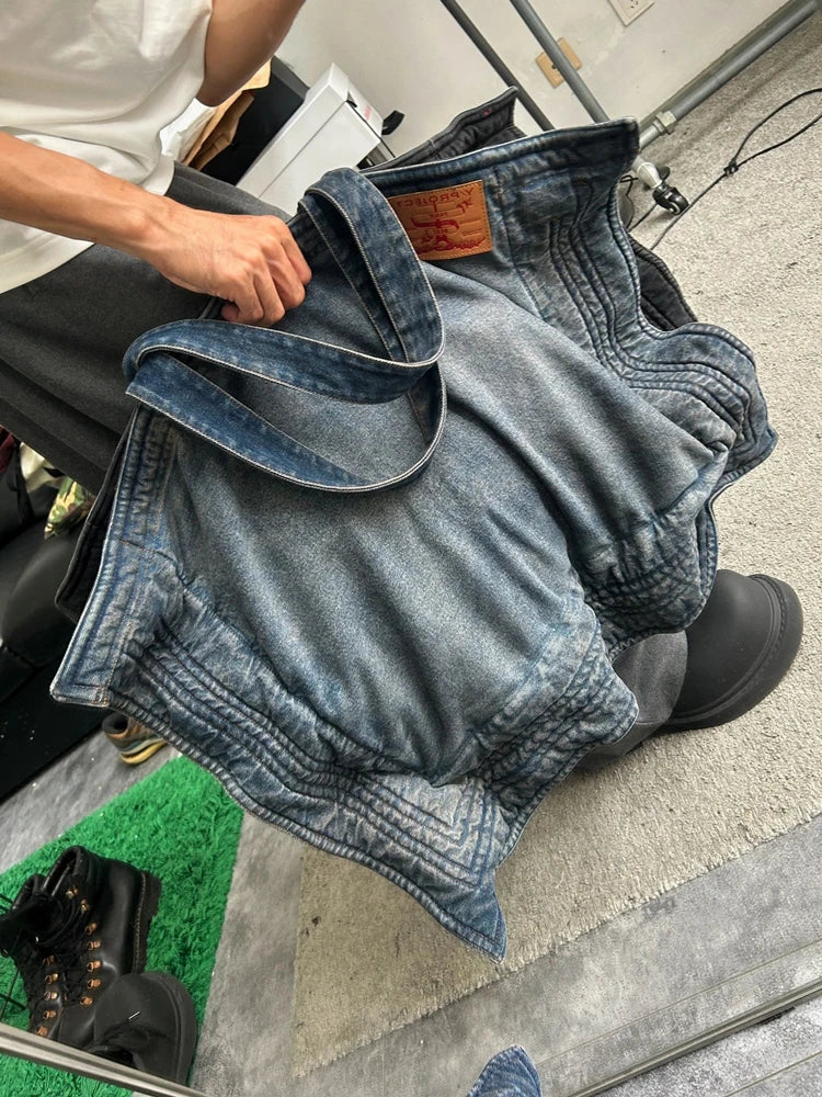 New 2024 Capacity Embroidered Project Messenger Strap Bag Men Women High Quality denimFunctional Shoulder Bags #787